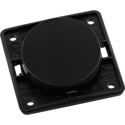 Berker Integro Flow-Pure Ausschalter 1-polig schwarz matt von Berker