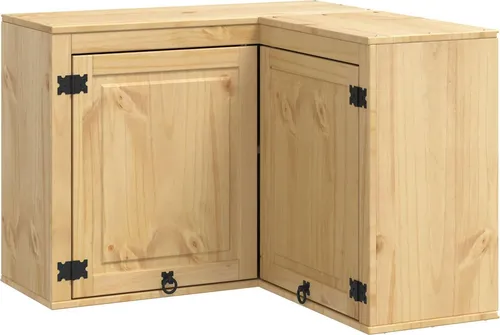 Produktbild vidaXL Schrank SKI Honigbraun 80 x 80 x 60 cm aus Kiefernholz