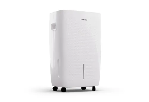 Klarstein Elektrischer Luftentfeuchter bis 65m² - Luftentfeuchter für Wohnung, Bad & Keller, mit WLAN IoT App für einfache Steuerung und 60 L Kapazität, ideal gegen Schimmel und Feuchtigkeit.