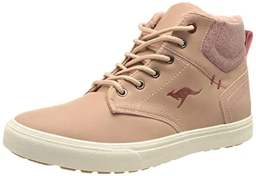 KangaROOS Damen KAVU X Sneaker - Dusty Rose Velvet Red, 37 EU - Sneaker mit praktischem Reißverschluss, ganzflächiger Thermo-Isolierung und geheimem Fach für Wertsachen.
