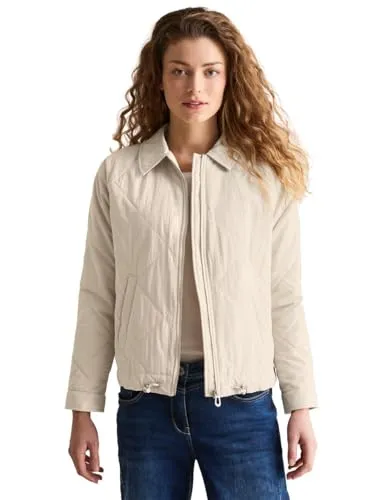 CECIL Jacke mit Steppmuster - Funktionsjacken, leichte Jacke mit Hemdkragen und Tunnelzug am Saum für optimalen Tragekomfort und Stil.