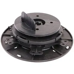 Gartenwelt Riegelsberger Stellfuß Balkenlager PRO Gefälleausgleich bis 7% Platten Keramik Stein Beton schwarz 65 cm