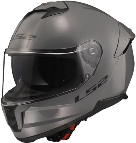 LS2 Integralhelm STREAM II nardo grey M - Motorradhelm mit hochbeständiger KPA-Schale und kratz- sowie UV-beständigem Visier. Ideal für Abenteuer dank interner Sonnenblende und optimaler Belüftung.
