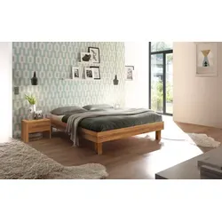 HASENA Trento Bett Rapallo Wildeiche natur 100x200 von Hasena
