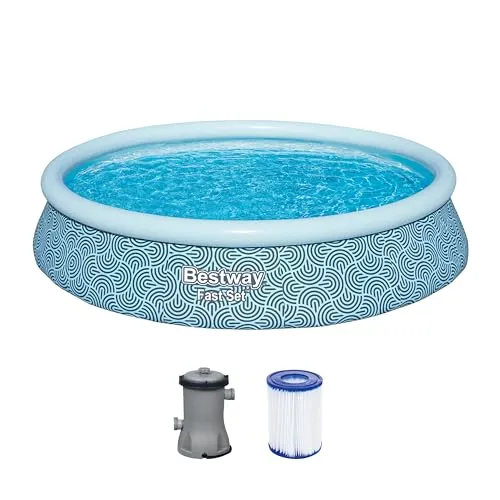 Bestway Aufblasbarer Pool Blau 396 x 84 cm (56489502) von Bestway