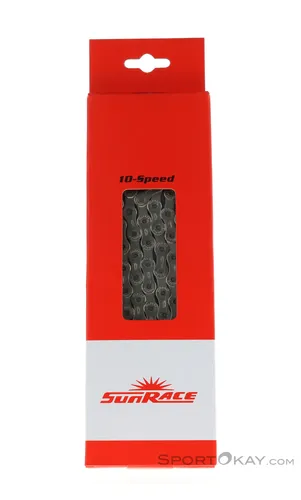 SunRace Unisex – Erwachsene Kette 2106000700 - Fahrradkette für MTB, Rennrad und Trekking, mit hochfesten Platten und Teflonbeschichtung für verbesserte Haltbarkeit und Leistung.