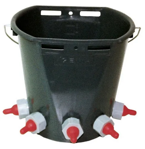 Fritz Göbel Futterspender Göbel Lämmertränkeeimer Kunststoff mit 5 Saugstellen 70077