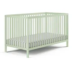 Höhenverstellbares Babybett 70x140 cm aus Buchenholz