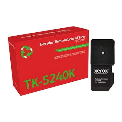 Xerox Everyday Alternativtoner TK-5240K für 4000 Seiten - Druckerzubehör mit hoher Reichweite von ca. 4000 Seiten. Kompatibel mit Kyocera ECOSYS M5526cdn, M5526cdw, P5026cdn, P5026cdw für kostengünstiges Drucken.