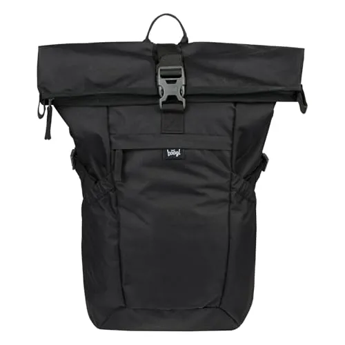 Baagl Rolltop Rucksack – Wasserdicht mit Laptopfach für Damen und Herren – Ergonomischer Daypack für Arbeit, Uni & Freizeit – 29 l (Black)
