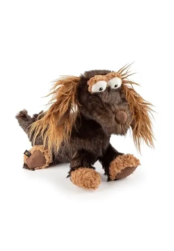 sigikid Charming Herman BeastsTown, Dunkelbraun - Stofftier & Teddybären: Kuschelweicher Dackel mit viel Persönlichkeit, ideal zum Spielen und Schmusen für alle Altersgruppen, waschbar bei 30°C und aus hochwertigen Materialien gefertigt.