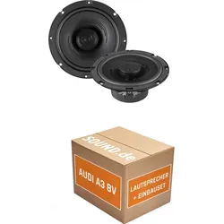 Helix PF C165.2 Lautsprecher Einbaupaket für Audi A3 8V - Komplettset für den Austausch der Lautsprecher in Ihrem Audi A3 8V (2012-2020). Hochwertige Helix Lautsprecher mit kraftvollem Klang und einfachem Einbau. Inklusive Adapterringen und Zubehör für eine optimale Installation.
