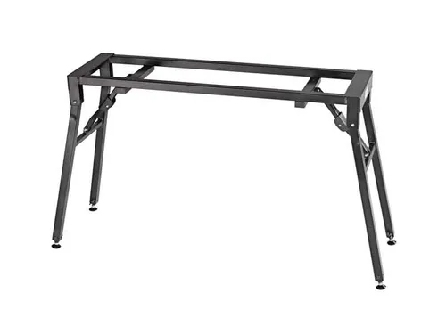 K M 18953 Stagepiano-Klapptisch - Höhenverstellbar von 60 bis 100 cm, klappbar und mobil für professionelle Anwendungen