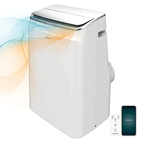 Cecotec Tragbare Klimaanlage Forceclima 12800 mit WLAN - Effiziente 12000 BTU Klimaanlage mit 5 Modi, Fernbedienung und WLAN-Steuerung für Räume bis 28 m² - ideal für Sommer und Winter!