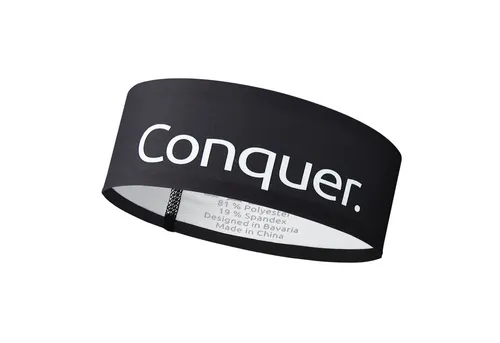 Produktbild Conquer. Schweißband Sportstirnband für Damen & Herren, Dünnes Laufstirnband & Schweißband, Eng anliegend