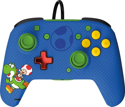 PDP Switch Rematch verkabelter Controller TOAD & YOSHI - Ergonomischer Controller für Nintendo Switch mit anpassbaren Tasten und Audioanschluss, ideal für individuelles Gameplay und maximalen Komfort.