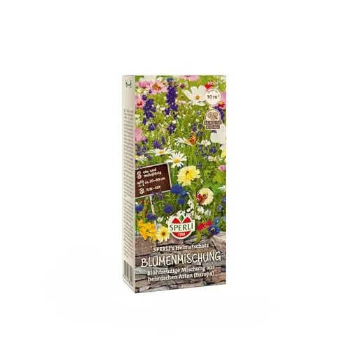 Sperli Blumensamen-Mischung SPERLI's Heimatschatz 88528 - Einjährig - Saatgut- resistente Sorte - Wildblumensamen, Blumenwiese