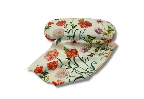 Fridolin Brillenetui Brillenetui Hardcase mit Stoffbezug und Reinigungstuch aus Mikrofaser