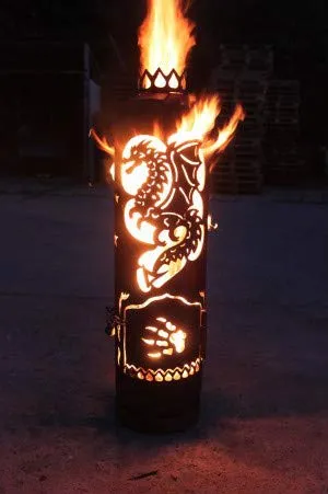 Feuerstelle Feuertonne Drache
