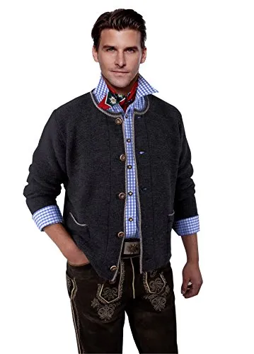 Produktbild Moschen-Bayern Herren Trachtenstrickjacke in Schwarz