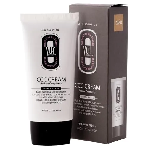 Yu.r CCC Cream SPF50+ PA+++ – 3-in-1 CC Cream mit UV-Schutz in schwarz von Yu.r Skin Solution