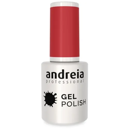Andreia Professional Semi-Permanenter Nagelgel-Lack für UV/LED-Lampe - Intensiver Glanz und 4 Wochen haltbare French Manicure Nagelgel-Lackierung - Farbe 227 Rosa - Rottöne - 10.5 ml