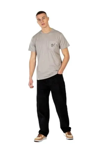 Reell Baggy Black Cord 34/32 - Jeans aus flexiblem Denim-Stoff mit ultra-breitem konischem Bein und niedrigem Anstieg für optimalen Tragekomfort und lässigen Style.