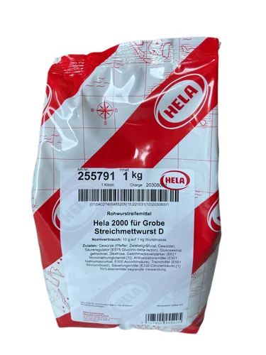 Hela 2000 für Grobe Streichmettwurst Rohwurstreifemittel 1 kg