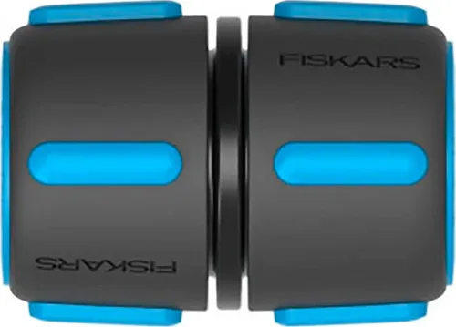 Fiskars 1027065, Schlauchanschluss, Schwarz, Blau