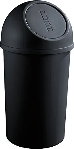 helit H2401395 - Push-Abfallbehälter „the flip“ 45L, schwarz