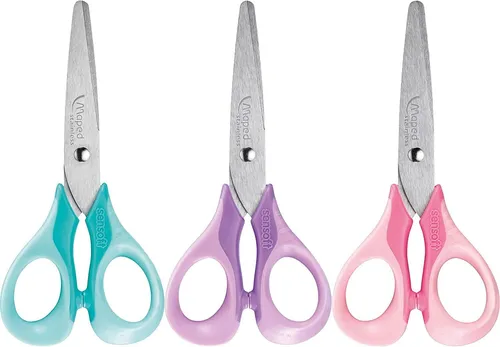 Maped Schere sensoft 3D Pastellfarben rund Länge: 130 mm zufällige Farbe (1 Stüc