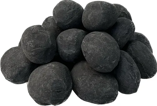 Hekers Keramiksteine Set 24-teilig - Gel- & Ethanol-Kamine: 24-teiliges Set in Schwarz, ideal für dekorative Akzente in Bioethanol-Kaminen und Tischfeuern, hitzebeständig und vielseitig einsetzbar.