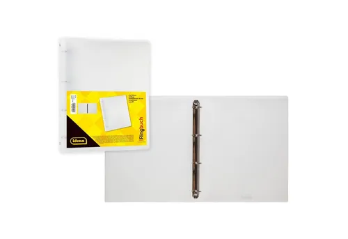 Idena Hefter Idena 10041 - Ringbuch A4, 4 Ringe, aus PP/Kunststoff, tansparent, 1