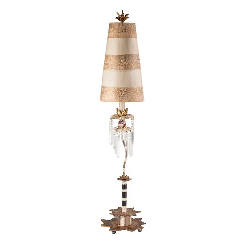 Tischlampe ‚Birdland‘ Creme und Gold, 1 Licht