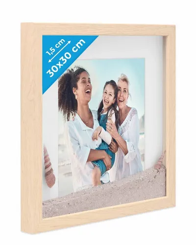 PHOTOLINI Bilderrahmen 3D-Rahmen mit Passepartout / für Objekte bis 1,5 cm Tiefe