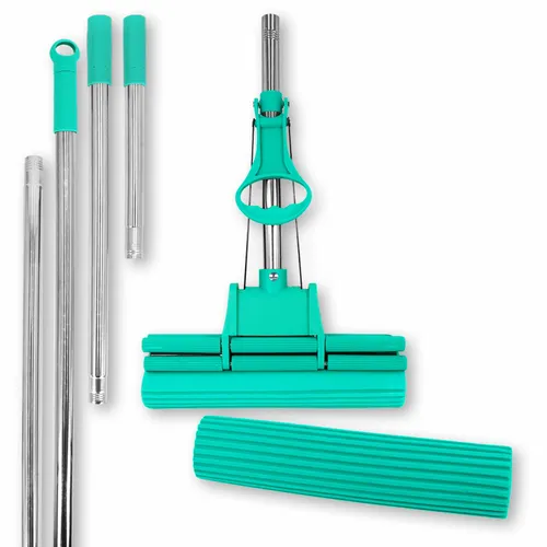 Green Mop 30cm mit Ersatzschwamm und zwei Verlängerungsstielen 41,90€/Stk