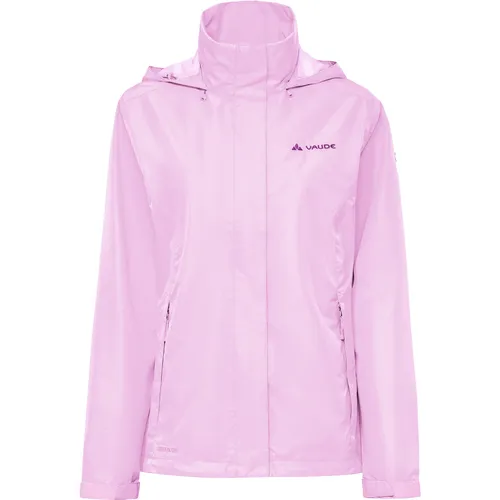 VAUDE Damen Kapuzenjacke Escape Light - Leichte, atmungsaktive Funktionsjacke für Wandern und Radfahren. Die wasserdichten Materialien sorgen für Komfort, während die Kapuze im Kragen verstaut werden kann. Ideal für aktive Outdoor-Abenteuer.