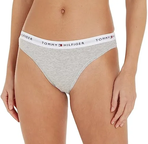 Tommy Hilfiger Damen Slip Bikini Form Unterwäsche, Grau (Light Grey Heather), S