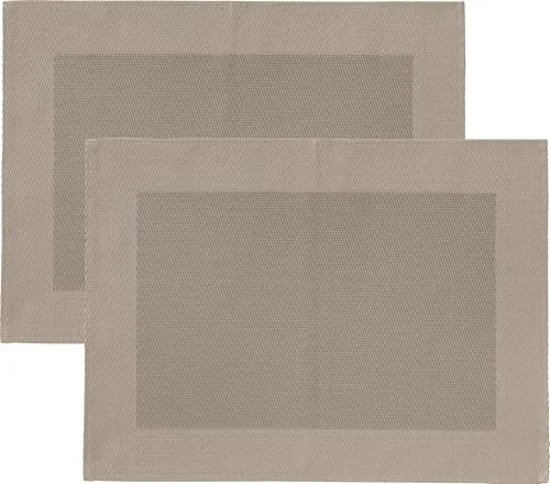 Erwin Müller Tischset Lissabon 2er-Pack abwaschbar Cappuccino Größe 33x45 cm