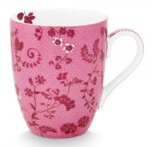 PiP Studio Tasse Henkelbecher Jolie Flowers Pink (Groß)