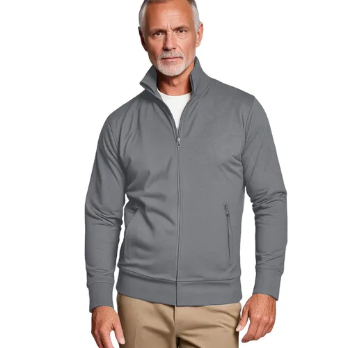 Promodoro Herren Sweatjacke mit Stehkragen - Funktionsjacken für Herren, aus hochwertiger Baumwolle, ideal für jede Jahreszeit und Freizeitaktivitäten, in komfortabler Plusgröße 5XL.