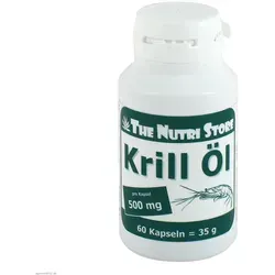 Krill Öl 500mg - 60 Kapseln - Arzneimittel mit hochwirksamem Krill Öl, reich an Omega-3-Fettsäuren für eine gesunde Herzfunktion und Gelenke.