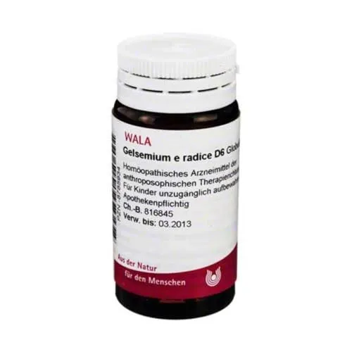 GELSEMIUM E radice D 6 Globuli 20 g