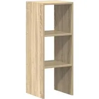 vidaXL Stapelbares Bücherregal Sonoma-Eiche 30x30x80 cm