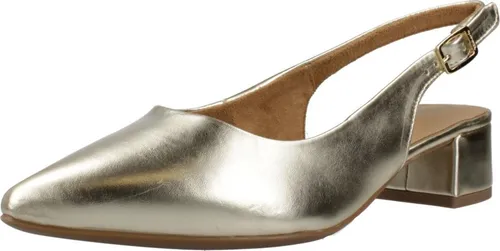 Tamaris Damen Sling Pump mit Blockabsatz, metallic, 39 EU in gold von Tamaris