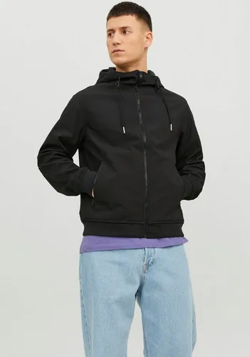 Jack & Jones Winterjacke - Funktionsjacke aus 100% Polyester, pflegeleicht und ideal für kalte Tage. Perfekte Passform in Größe M und stylisches Rippdesign in Schwarz.
