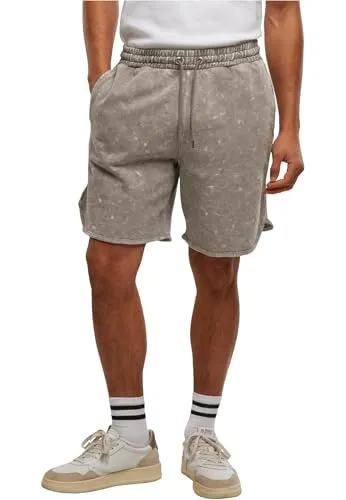 Urban Classics Herren Shorts Washed Piped Shorts, Paspelshorts mit Kordelzug für Herren, Größen S - 5XL