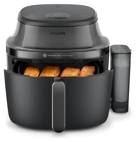 Philips Steam Airfryer 5000 Serie, 7,2 L, Heißluftfritteuse mit Dampfgar-Funktion