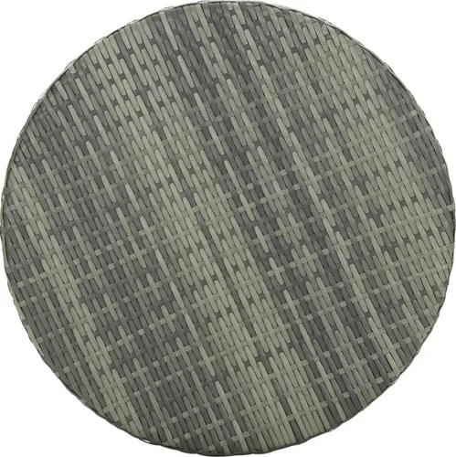 vidaXL Gartentisch Grau 60,5x106 cm - Stilvoll und Vielseitig - Gartentisch aus robustem Poly Rattan, ideal für drinnen und draußen. Genieße Snacks und Getränke auf der stabilen runden Tischplatte, die sich leicht umstellen lässt.
