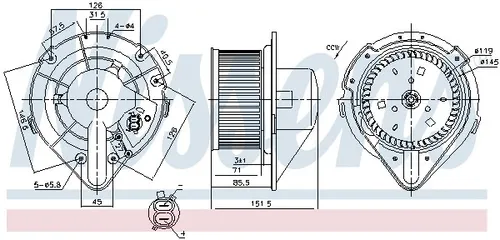 Nissens Innenraumgebläse 87066